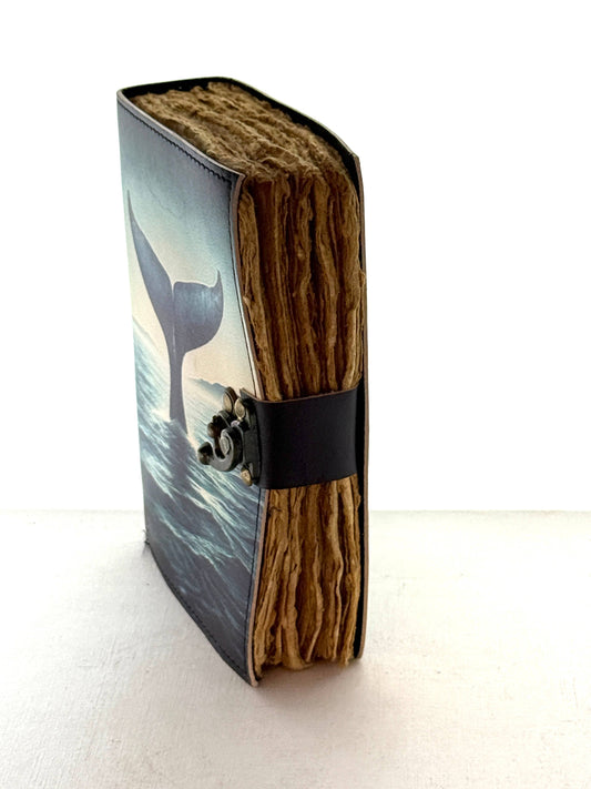 Whale Tail Hand Crafted Journal Book