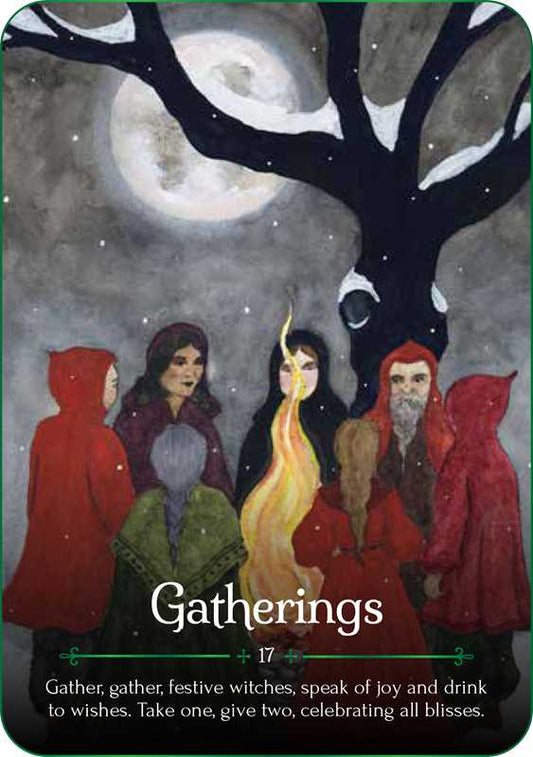 Seasons of the Witch: Yule Oracle by Lorriane Anderson: Flashcards; 144 pages, English