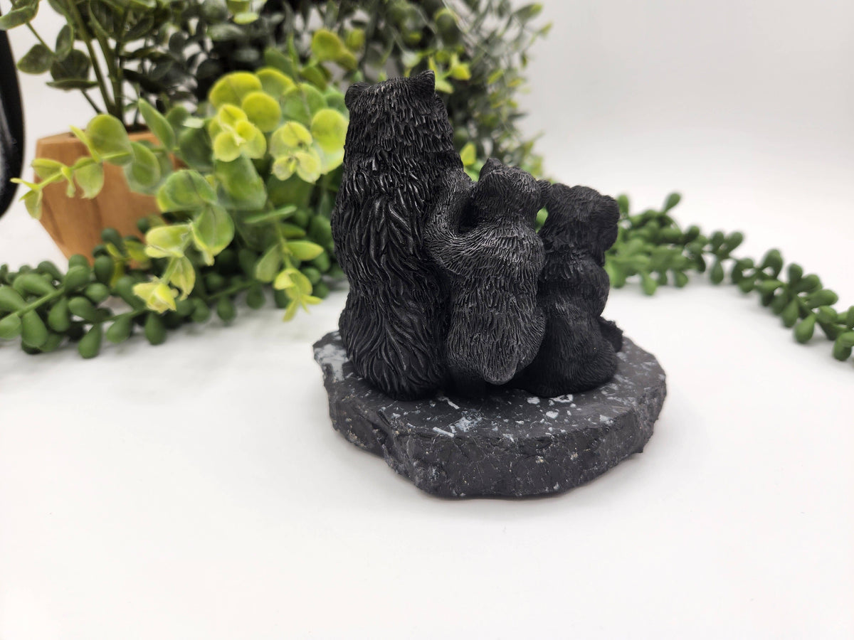 Shungite Figurine Bear Family