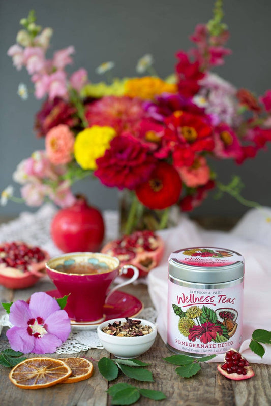 Pomegranate Detox Herbal Wellness Tea