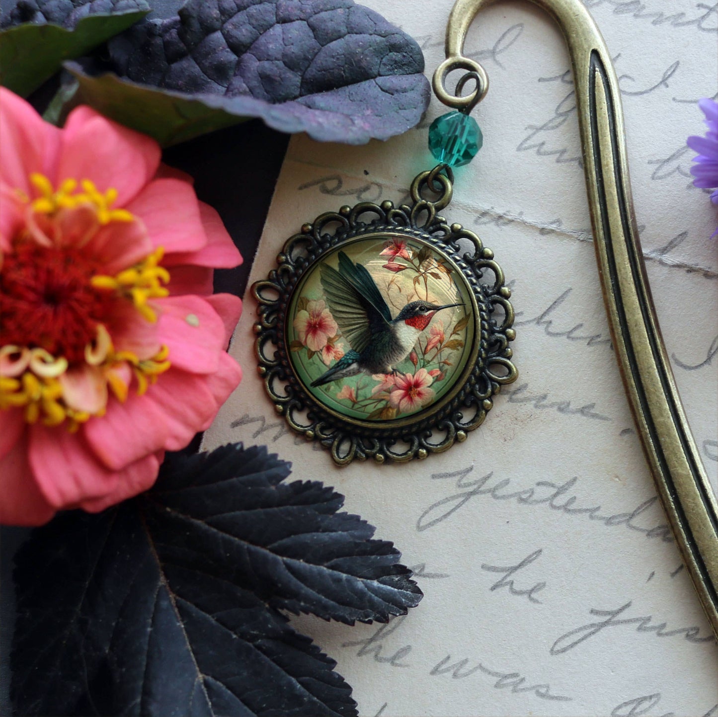 Hummingbird Art Bookmark