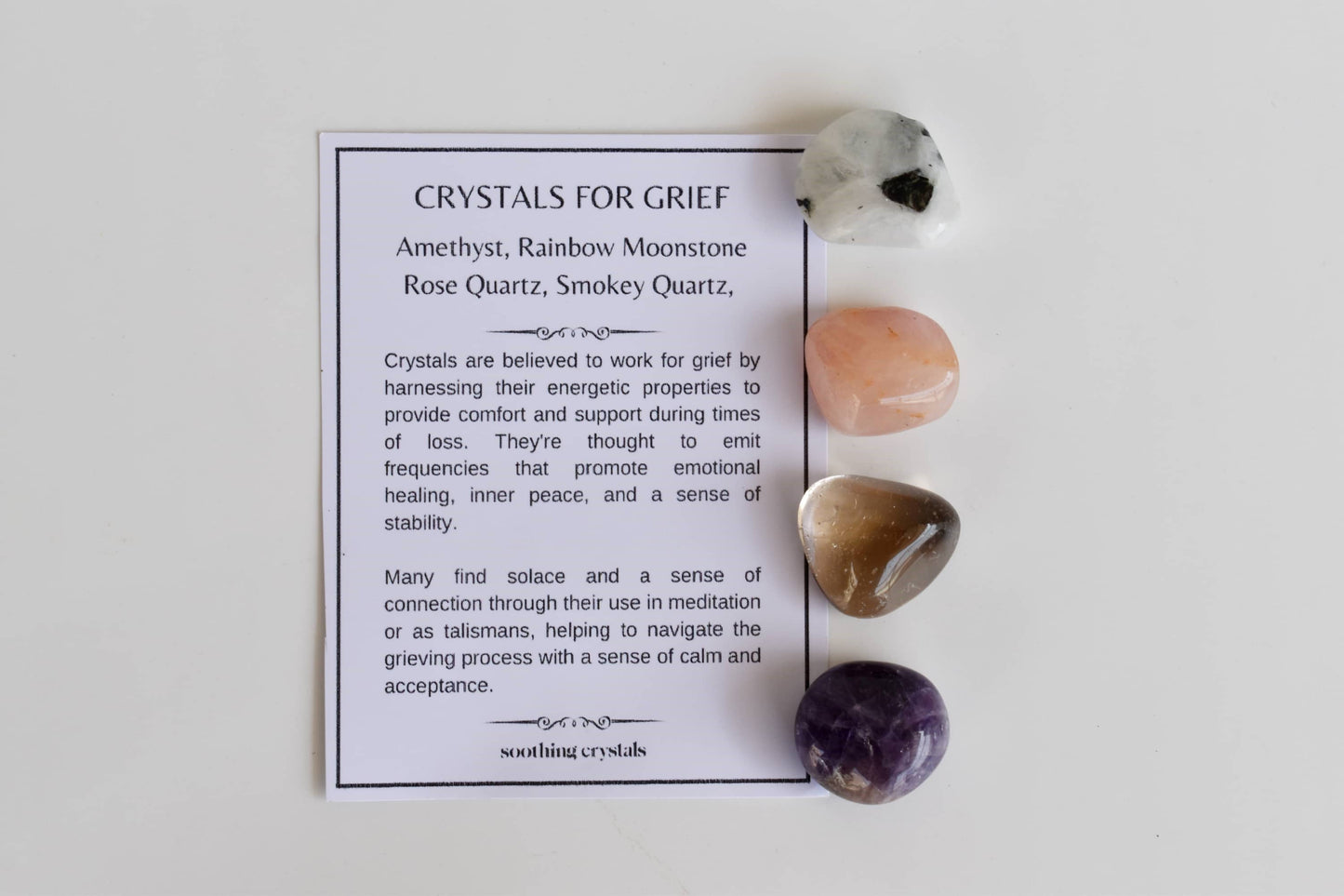 GRIEF Support Relief Crystal Set