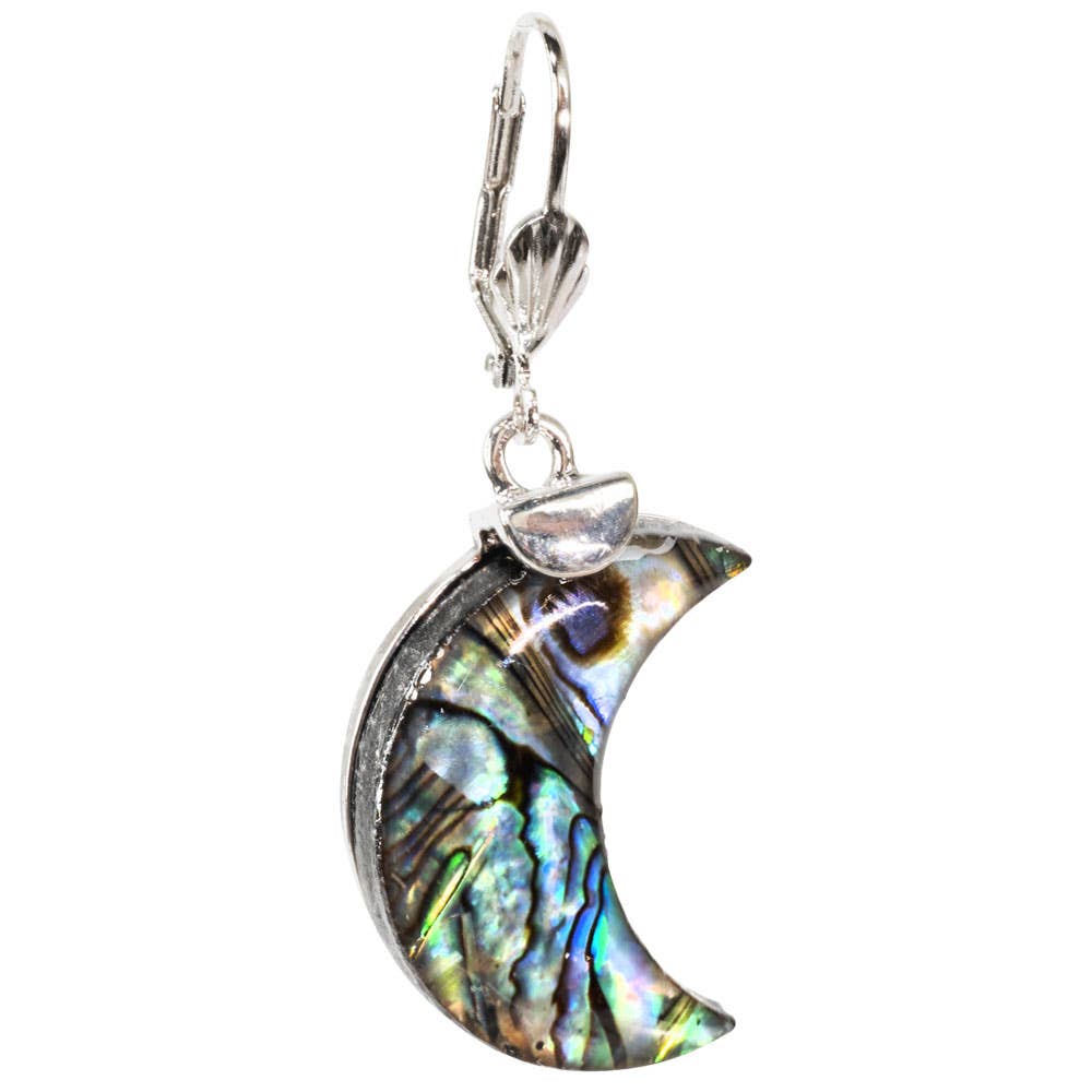 Abalone Moon Shape Earring