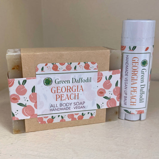 Georgia Peach Soap & Lip Balm Organdy Gift Set