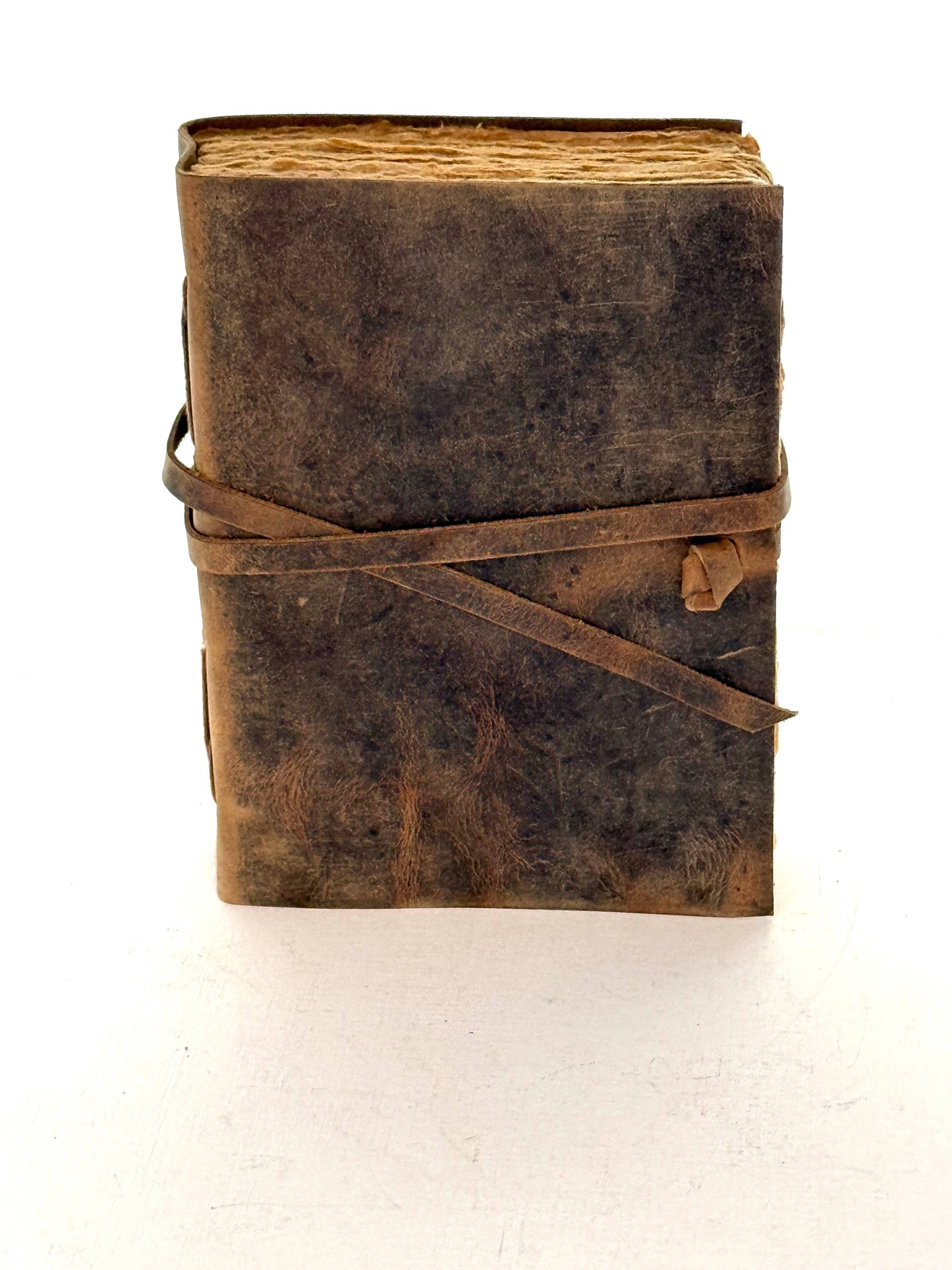 Rustic Vintage Leather Journal with String Closure