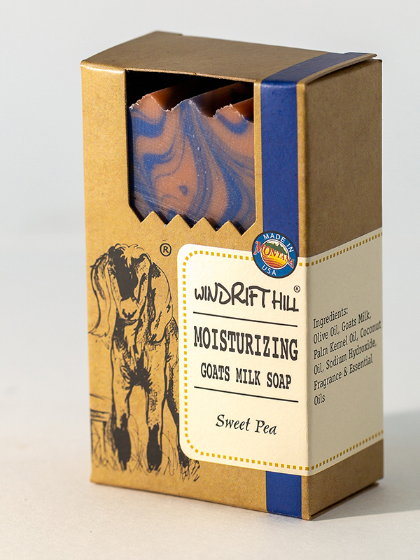 Sweet pea goat milk soap