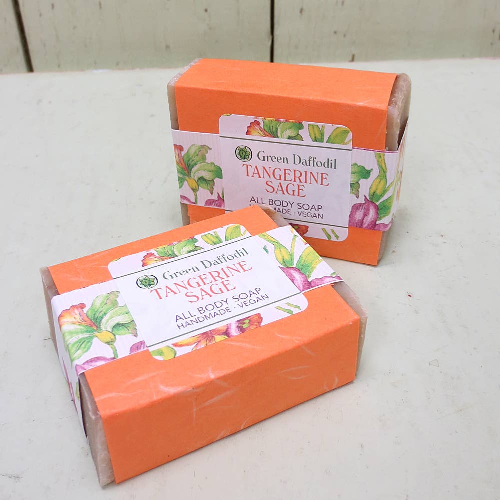 Tangerine Sage Natural Handmade Bar Soap