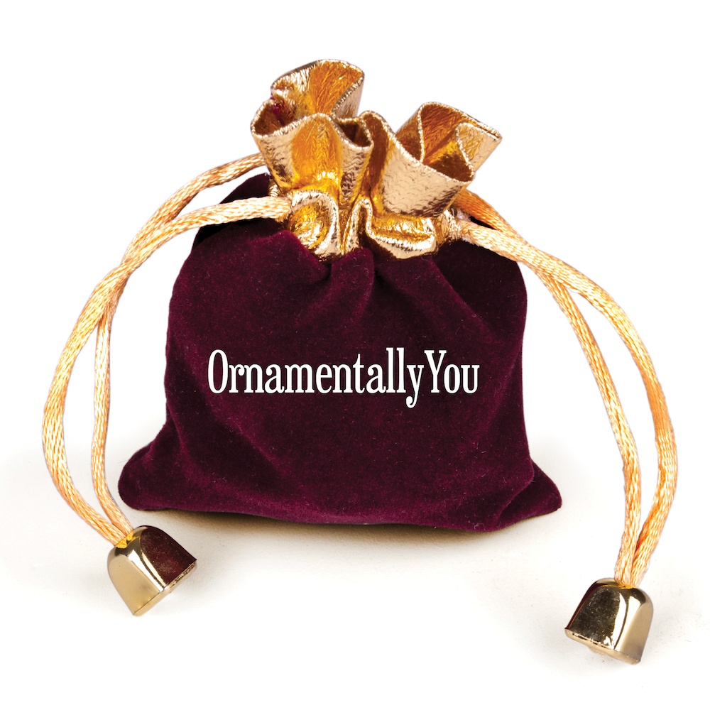 Santa Claus Stained Ceramic Ornament