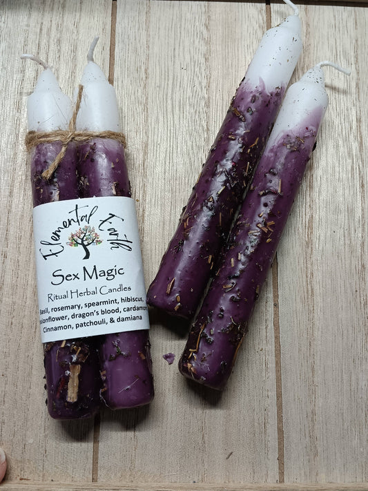 Sex Magic Herbal Intention Candles