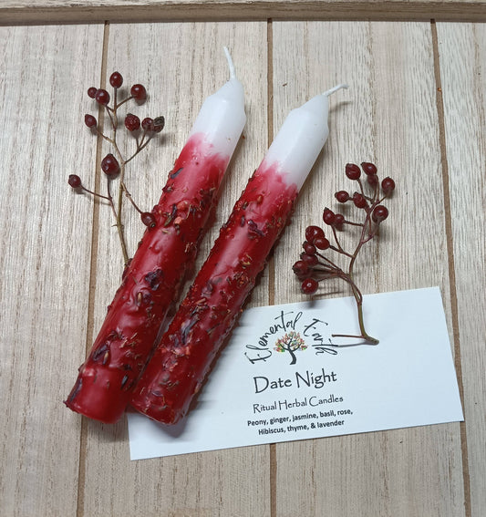 Date Night Herbal 6 inch Candles