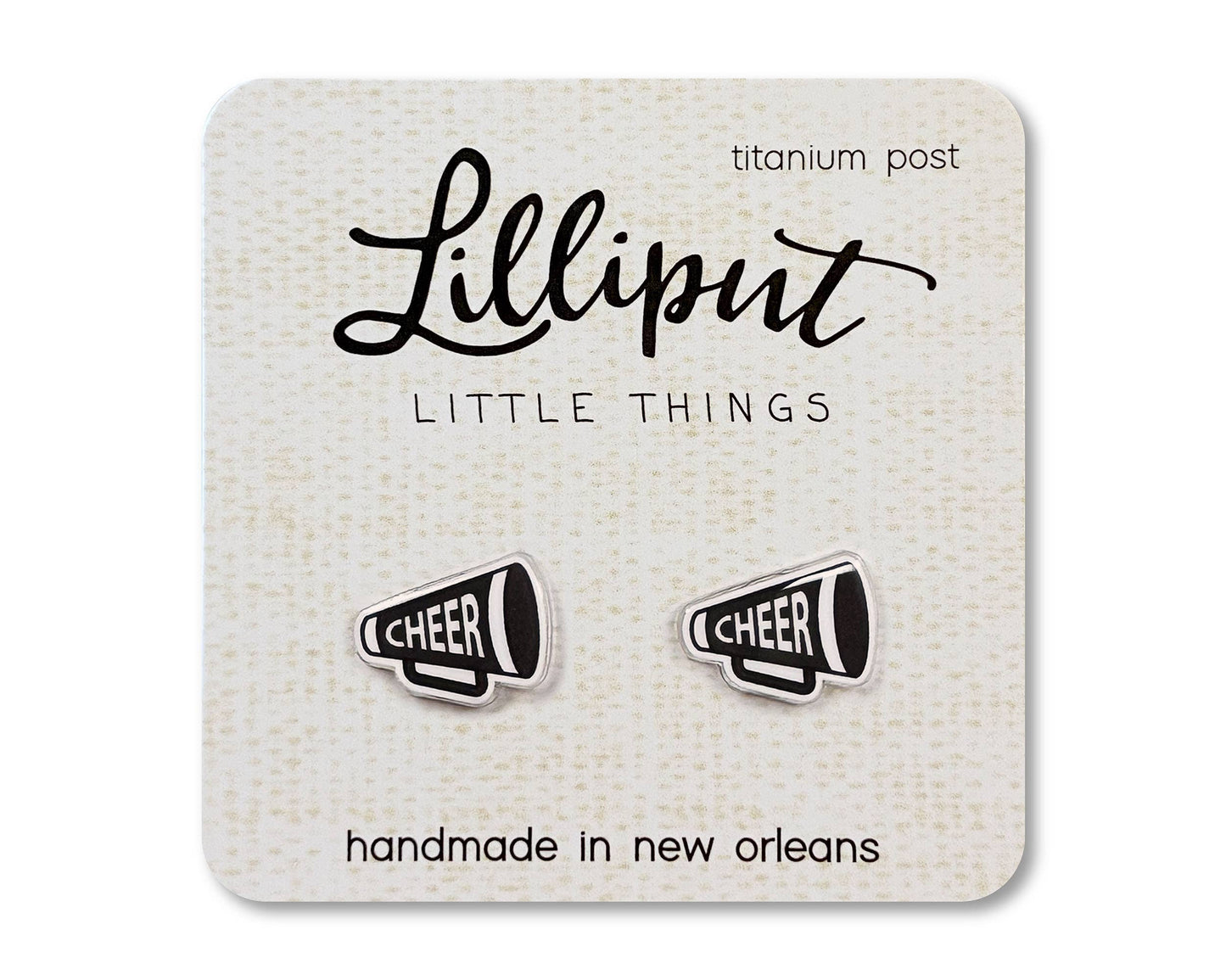 Cheer Megaphone Earrings