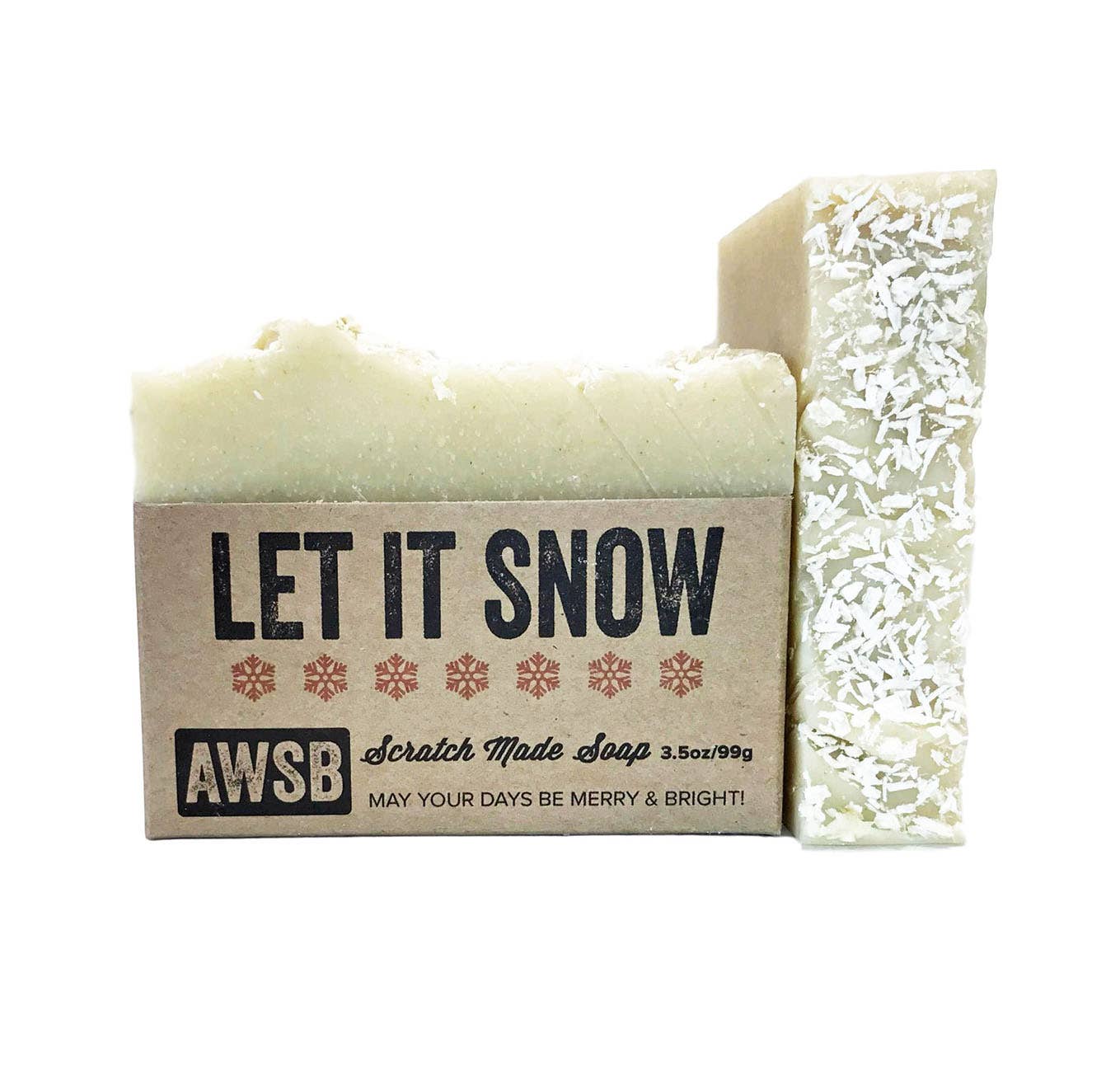 Let It Snow Holiday Bar Soap