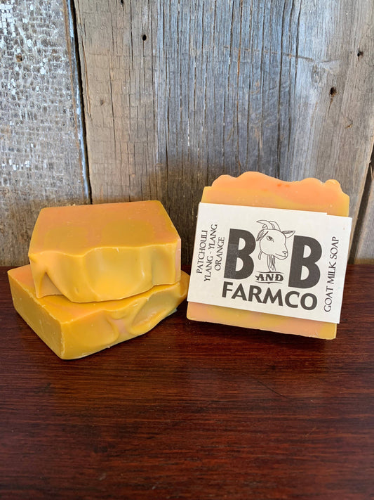 Patchouli-Orange-Ylang Ylang Goat Milk Soap