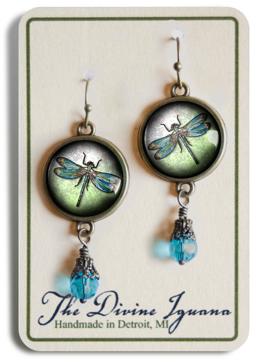 Dragonfly Vintage Earrings