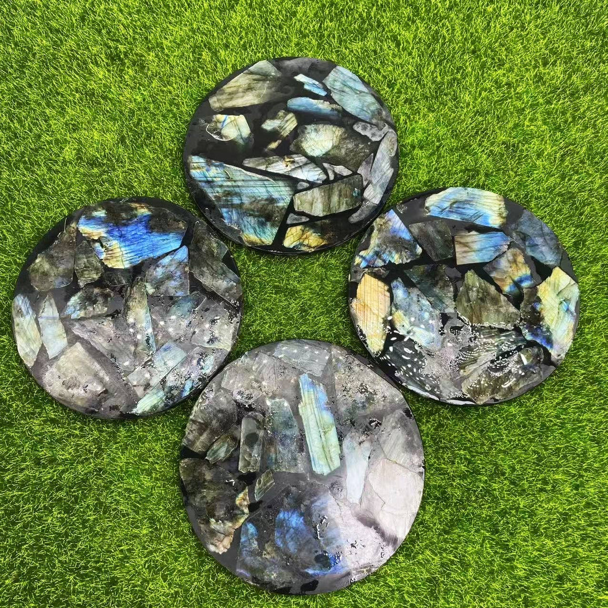 Labradorite Mosaic Coaster