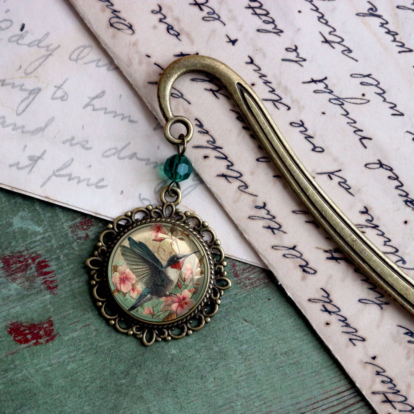Hummingbird Art Bookmark