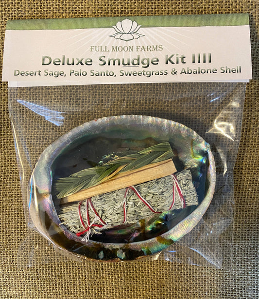 Deluxe Smudge Kit IIII : Desert Sage, Palo Santo, Sweetgrass