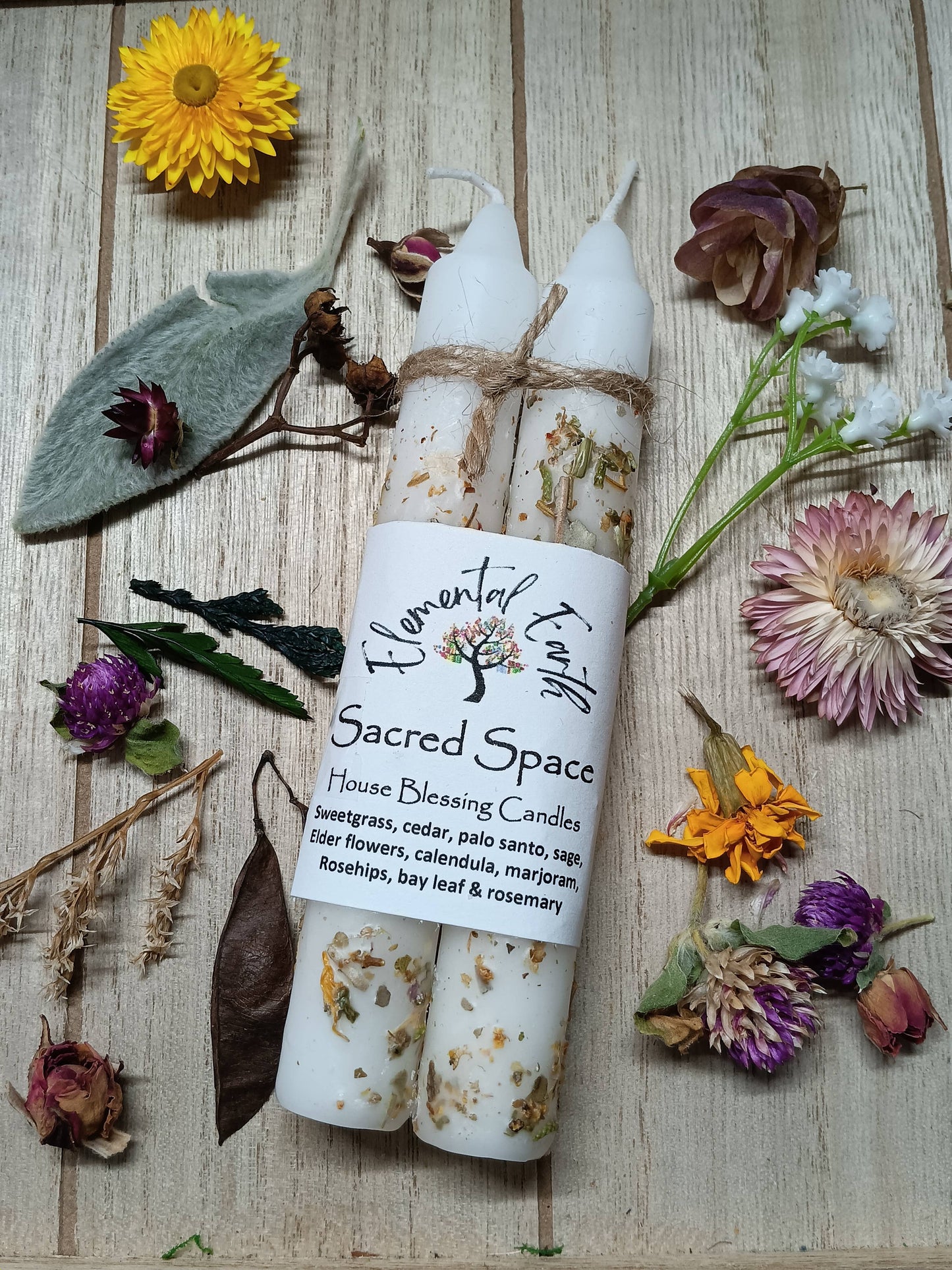 Sacred Space Herbal Intention candle set