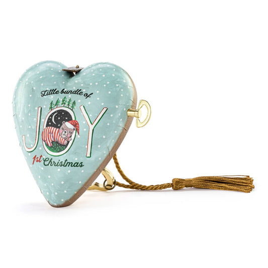 Child's First Christmas Musical Art Heart