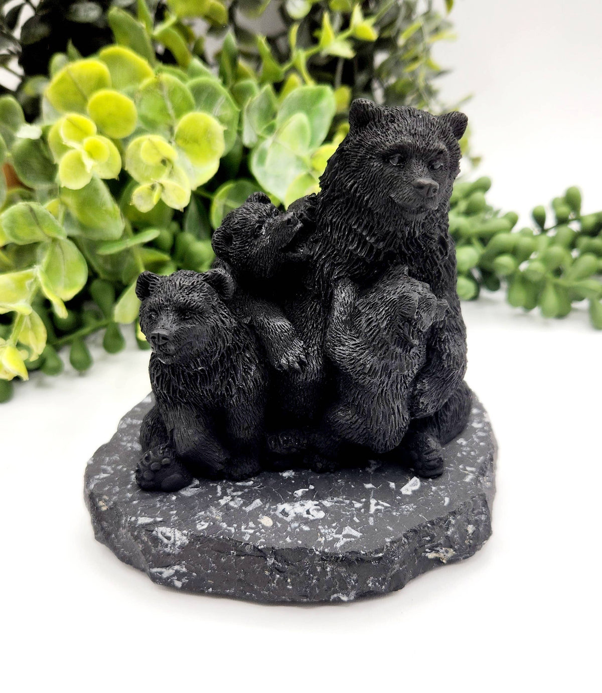 Shungite Figurine Bear Family