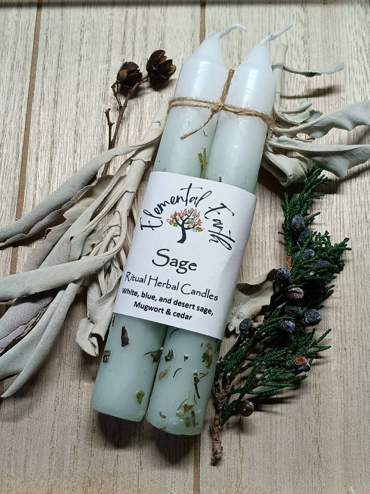 Sage Herbal Intention Candles
