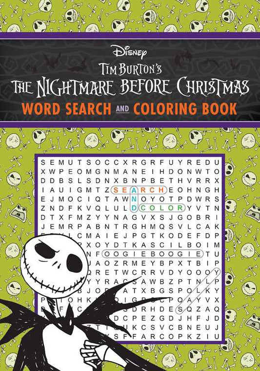 The Nightmare Before Christmas Word Search and Coloring Book