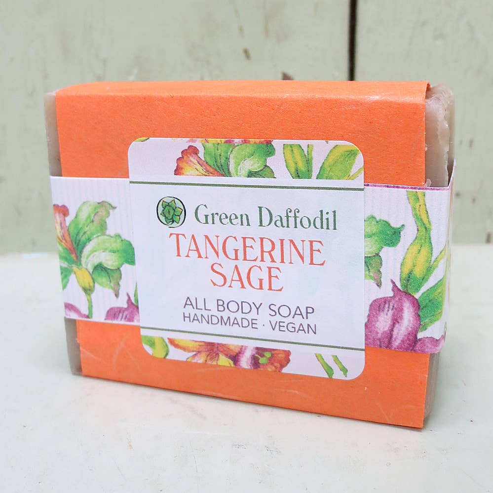 Tangerine Sage Natural Handmade Bar Soap