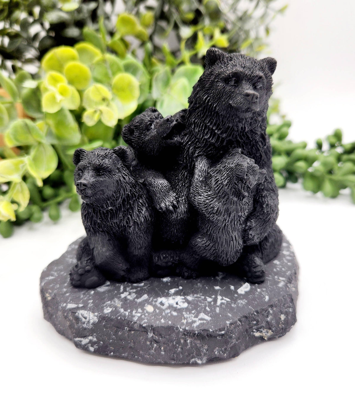 Shungite Figurine Bear Family