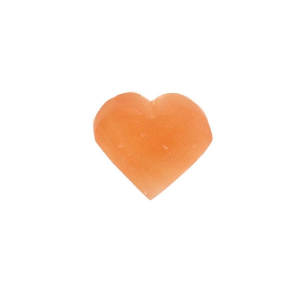 Crystal Heart - Peach Selenite