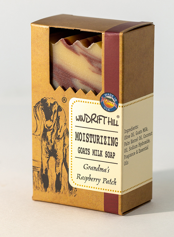 Grandma's raspberry patch goat milk soap