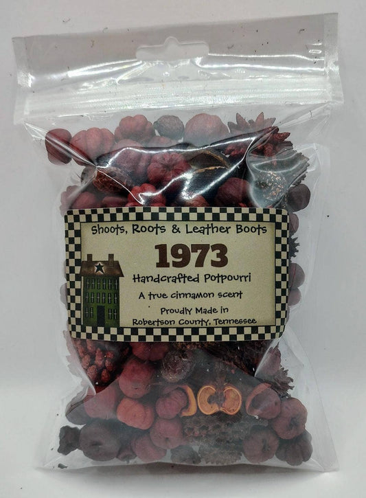 "1973" (Cinnamon)  Potpourri. Approx 1.5 cups
