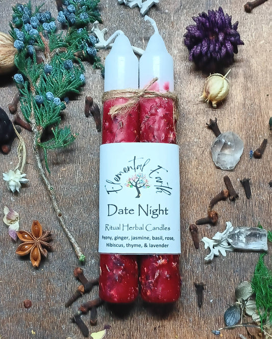 Date Night Herbal 6 inch Candles