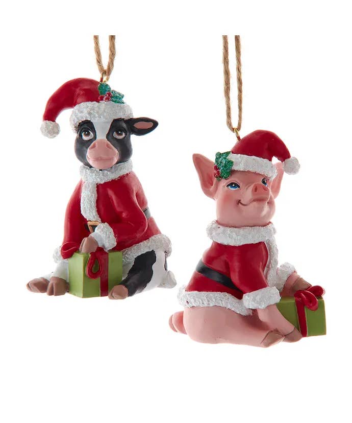 Christmas Farm Animal Ornament