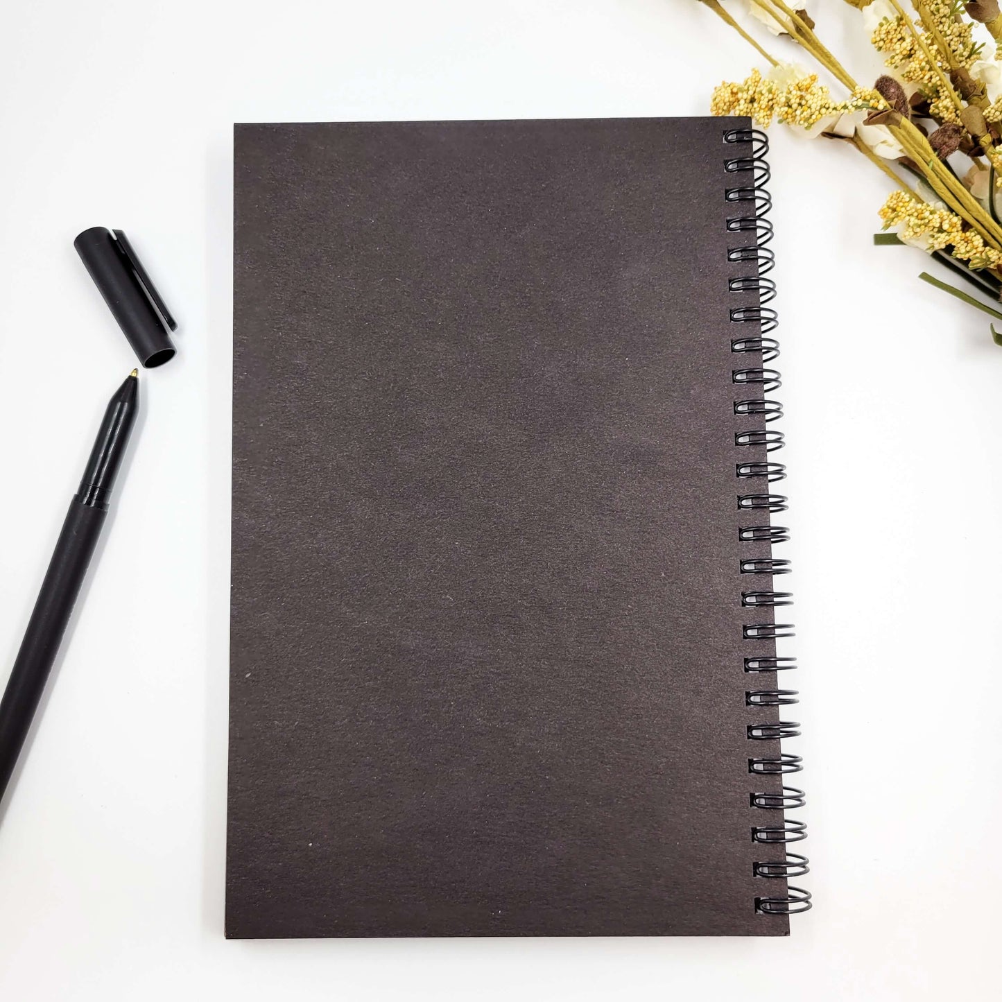 Lotus moon wood journal -  Lined