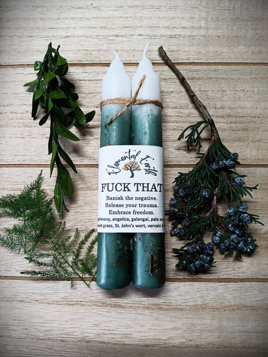 Fuck That herbal intention candles