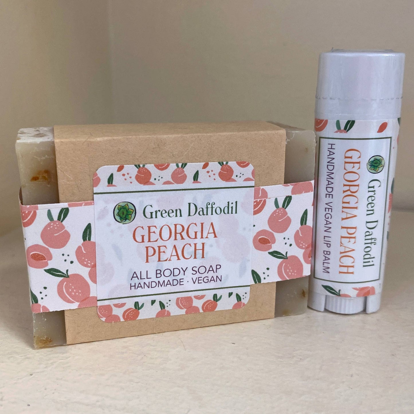Georgia Peach Soap & Lip Balm Organdy Gift Set