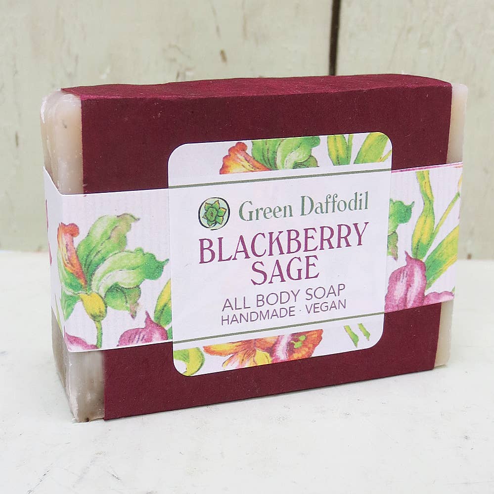 Blackberry Sage Soap & Washcloth Set