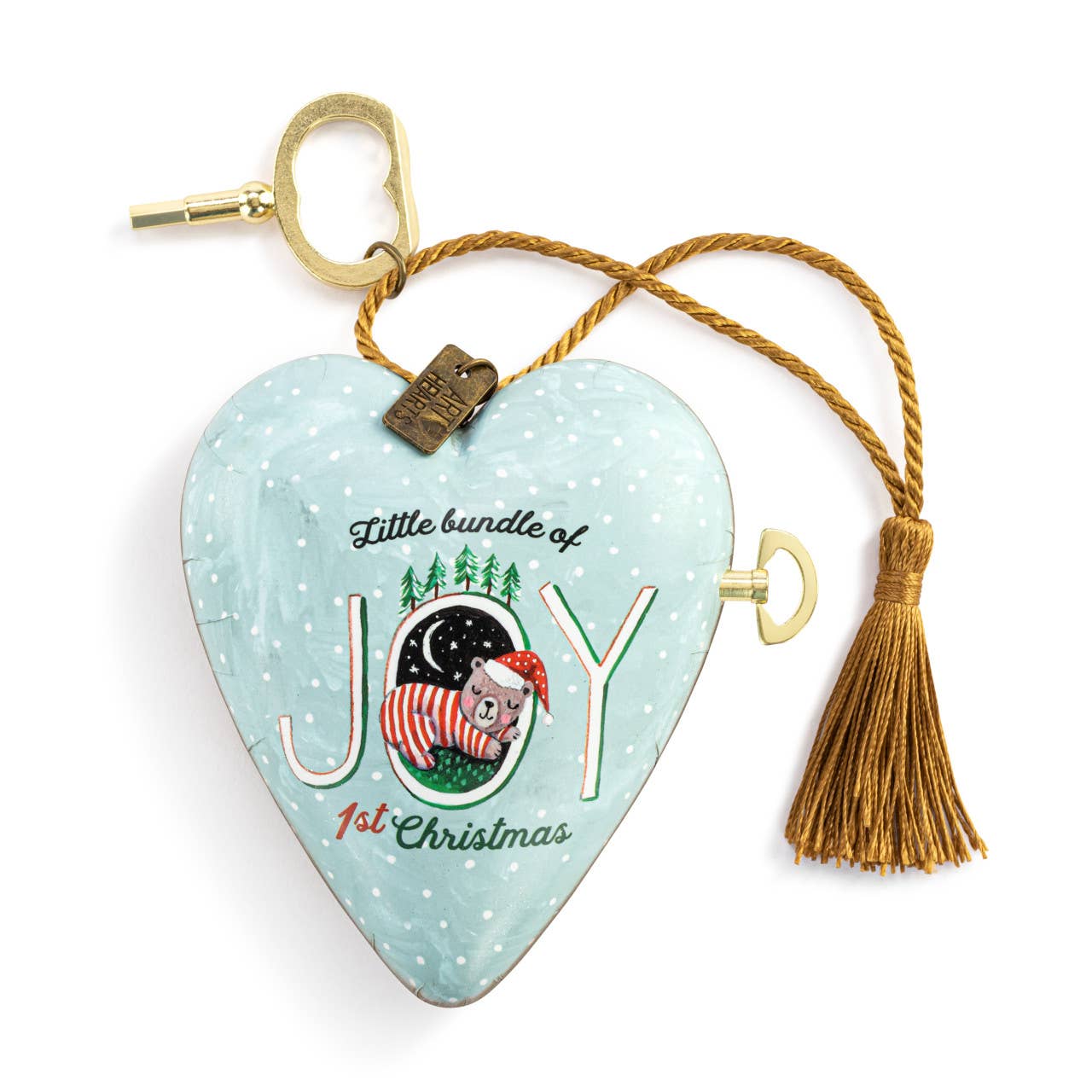 Child's First Christmas Musical Art Heart