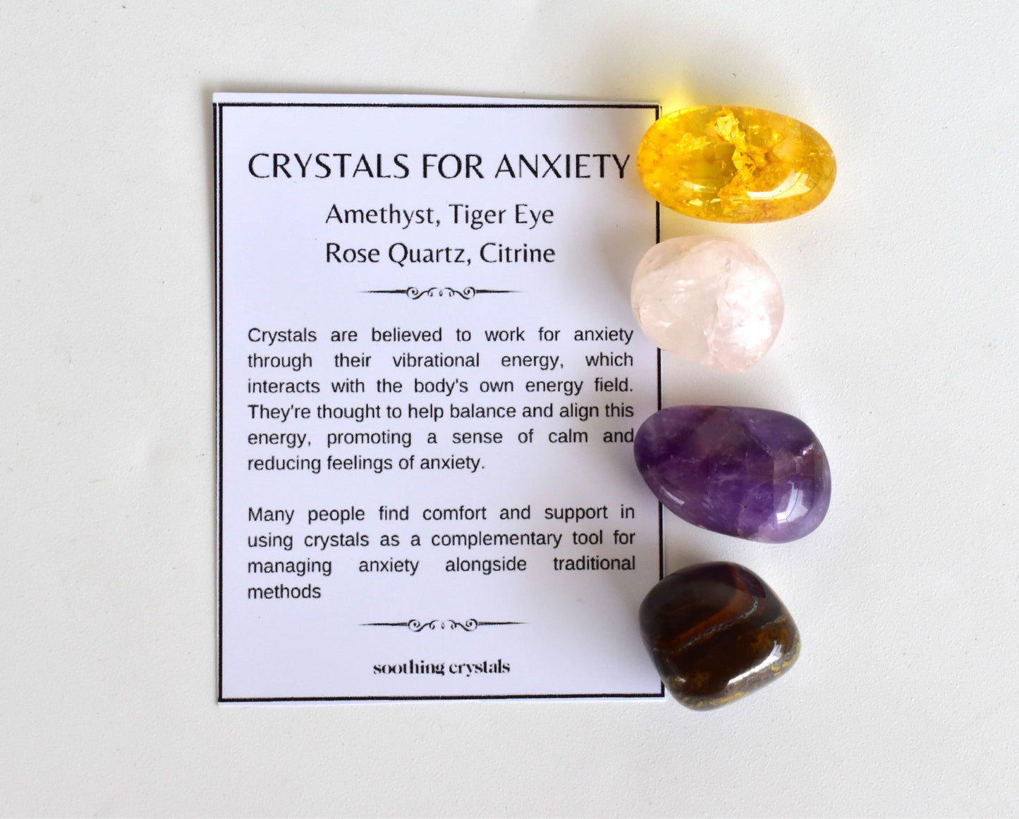 ANXIETY Relief Crystal Set
