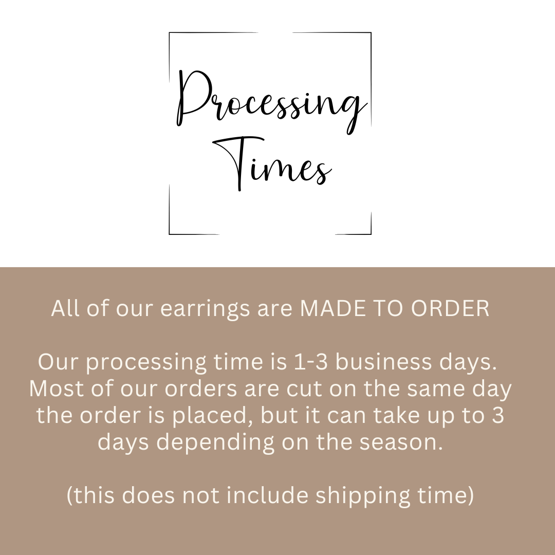 Retro Watercolor Snowflake Scalloped Dangle Earrings