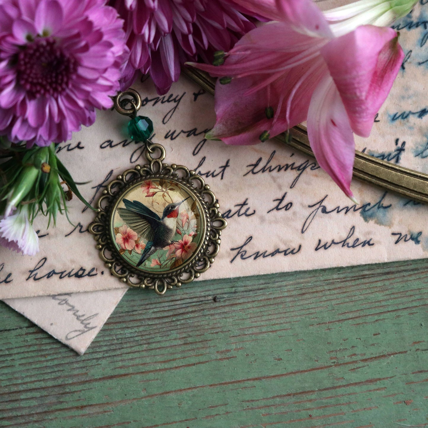 Hummingbird Art Bookmark