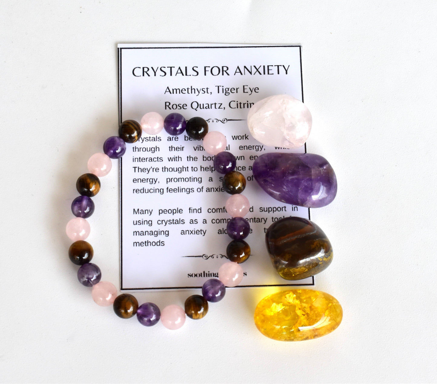 ANXIETY Relief Crystal Set