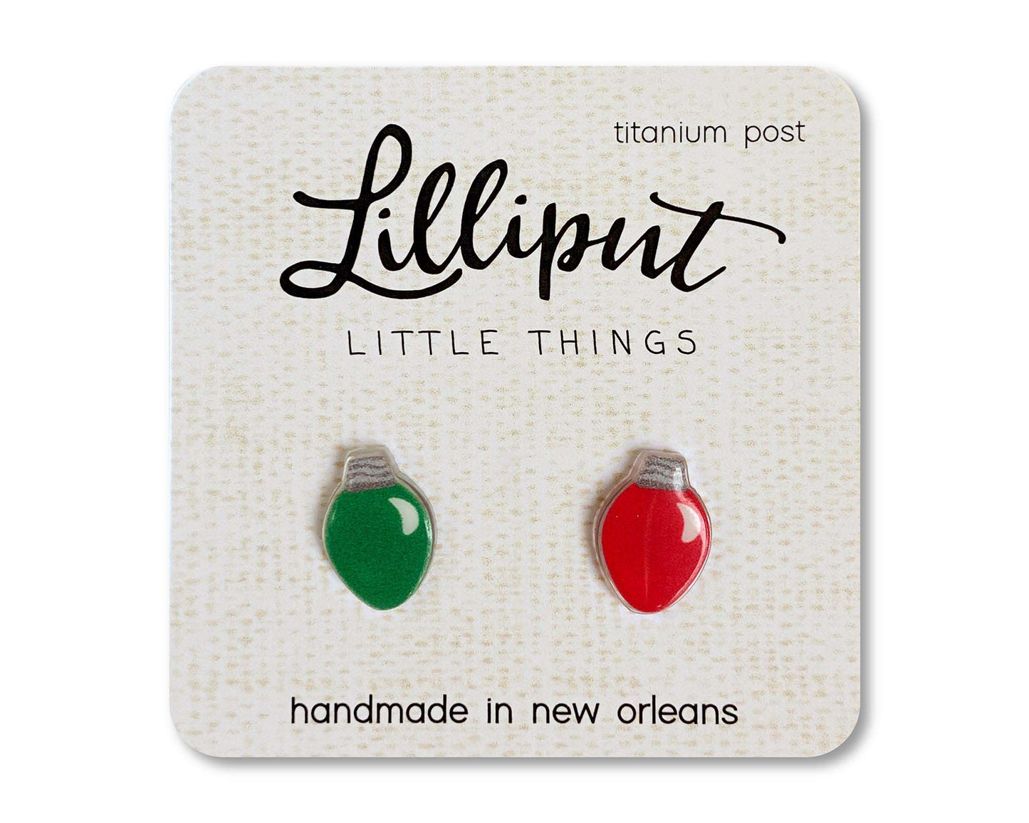 Christmas Bulb Earrings: Mixed