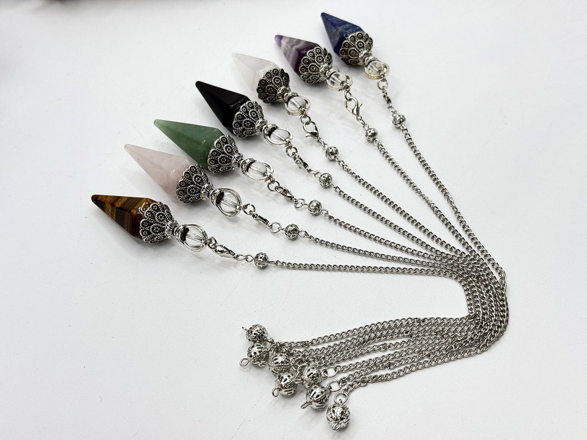 Sodalite Double Cap Pendulum