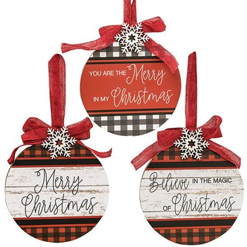 Merry Christmas Bulb Ornament