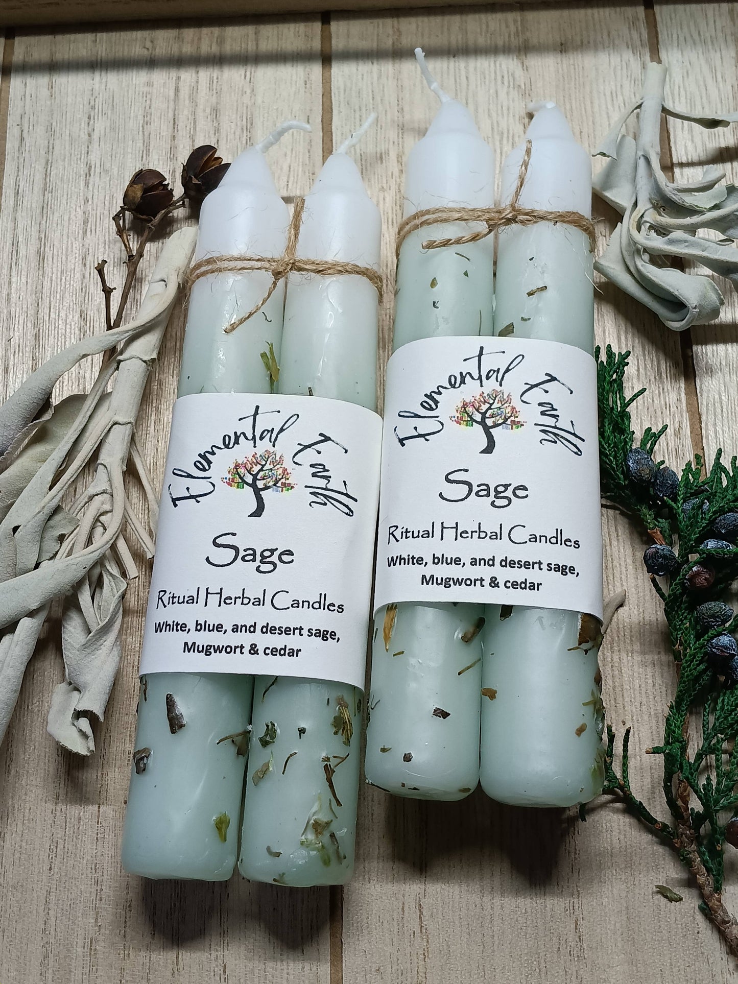 Sage Herbal Intention Candles
