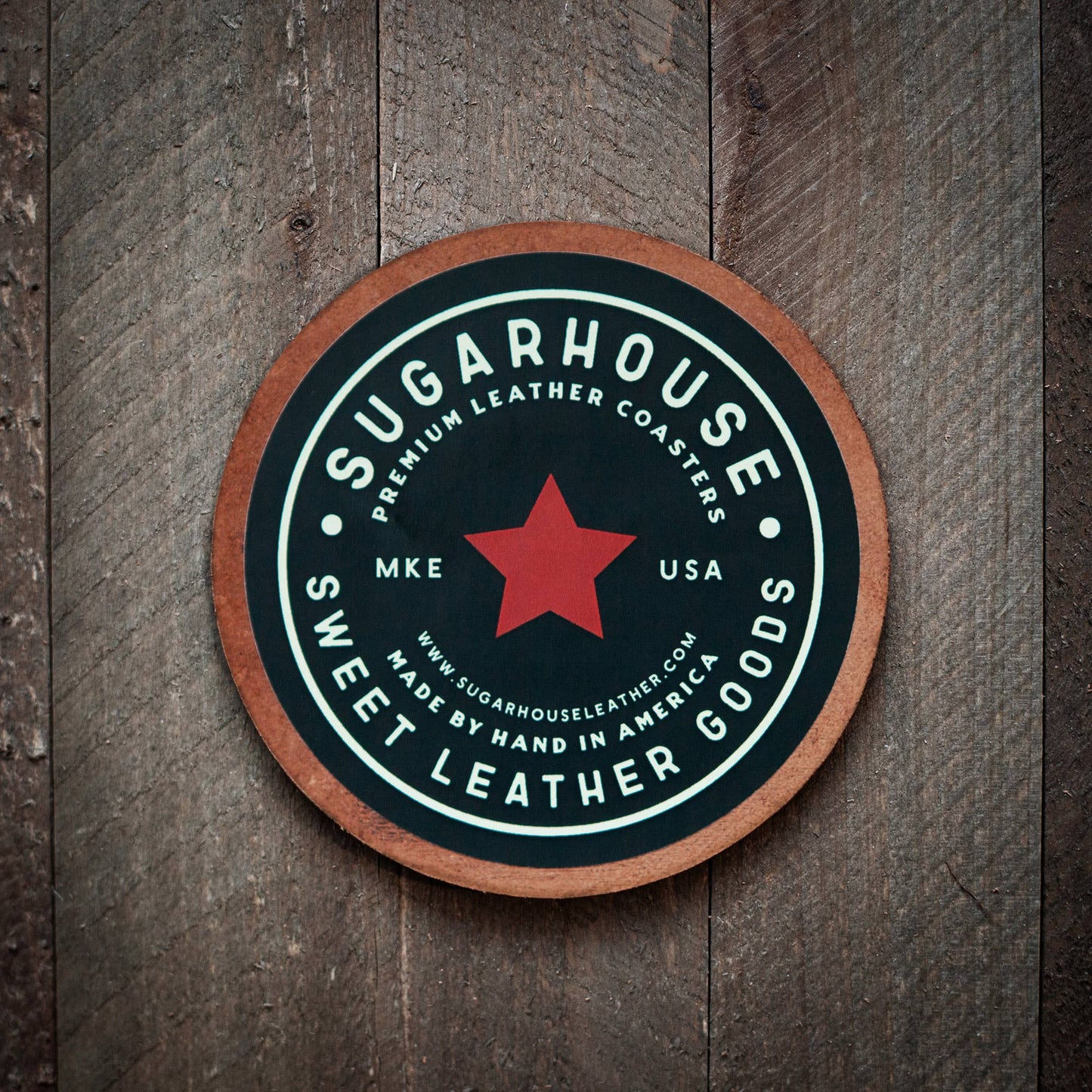 Life of the Fucking Party Leather Coaster