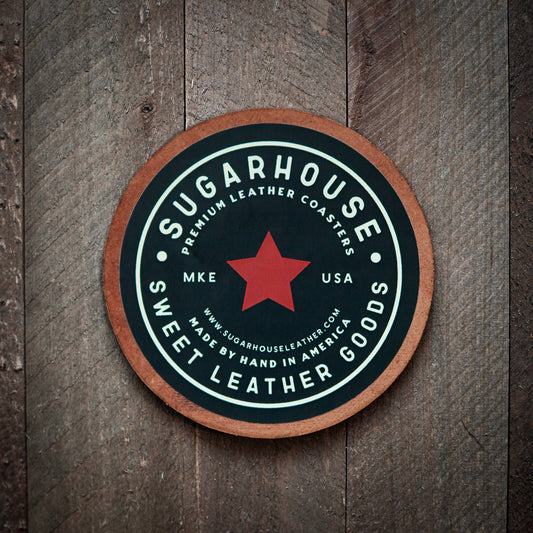 Life of the Fucking Party Leather Coaster