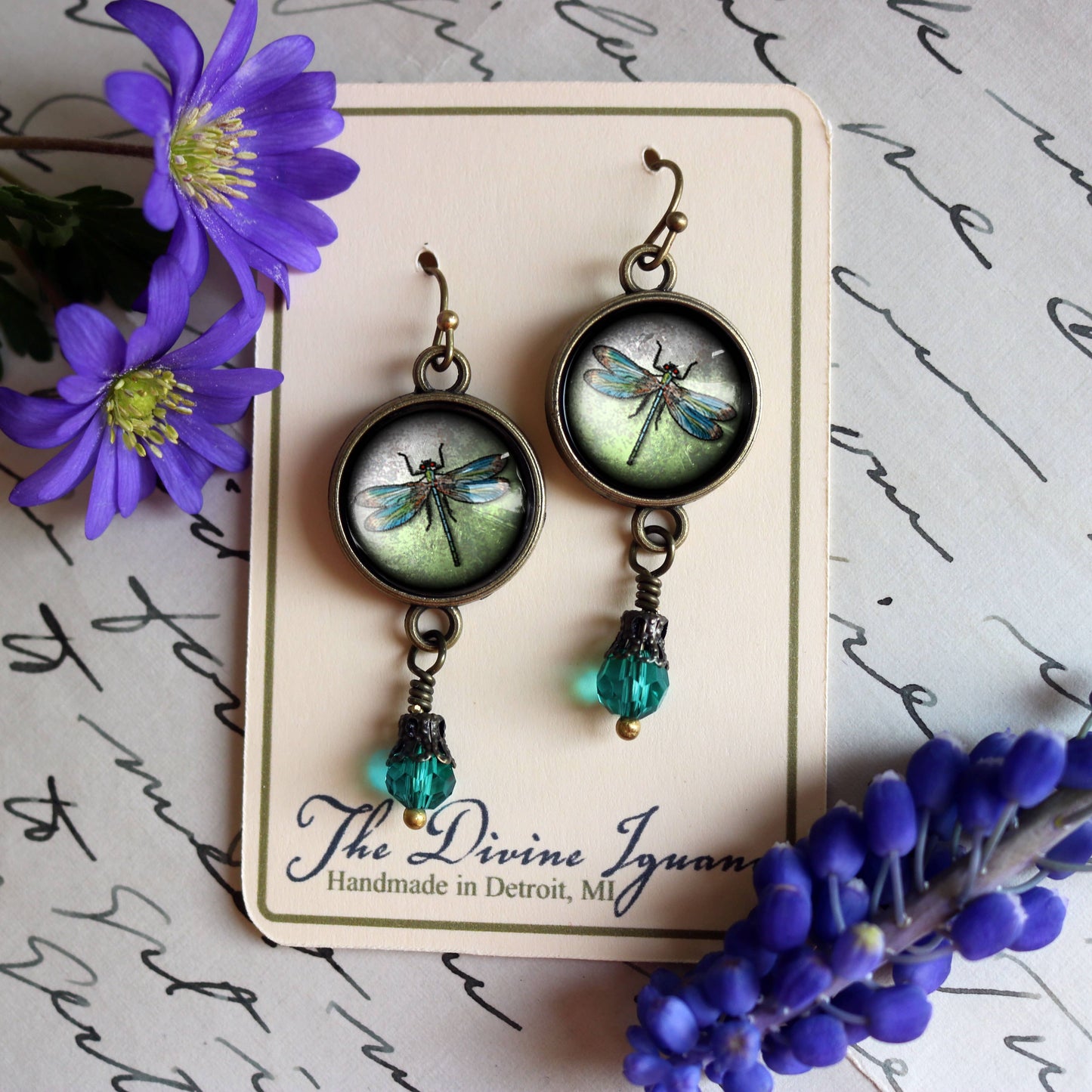Dragonfly Vintage Earrings