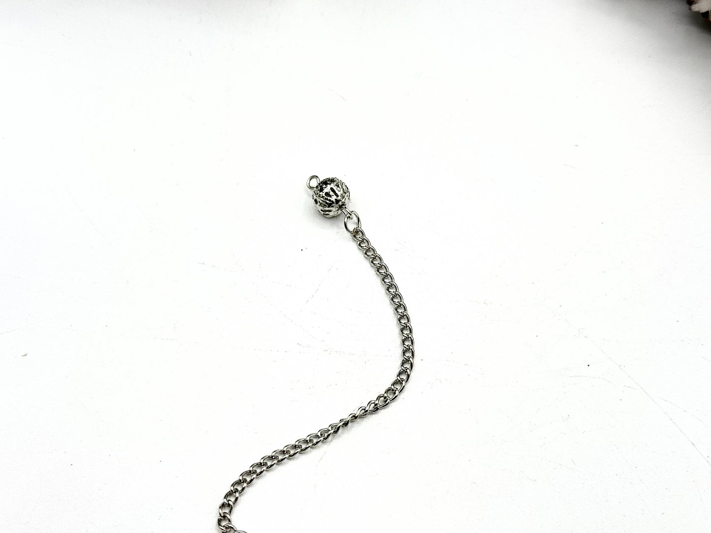 Yellow Tiger Eye Double Cap Pendulum